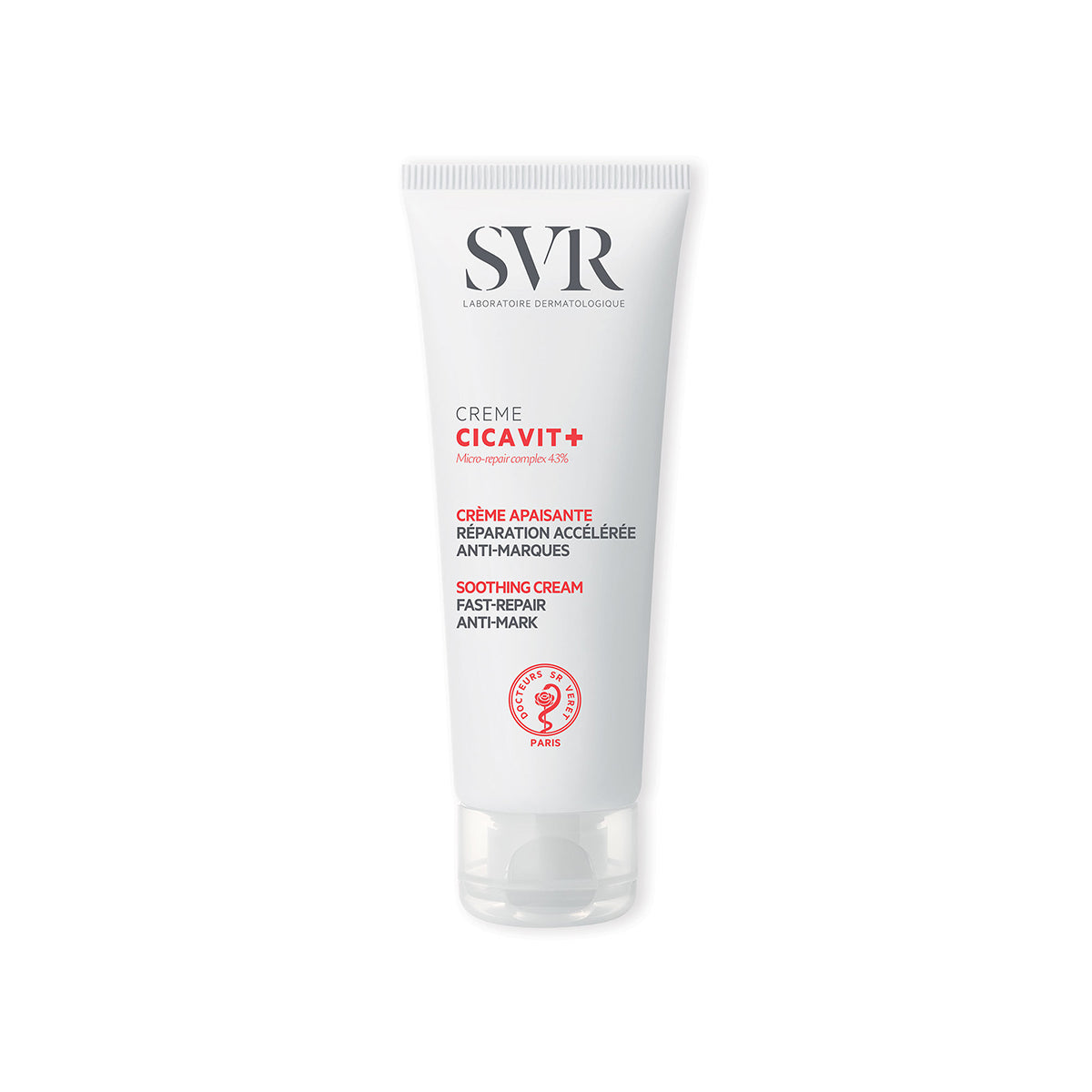 Envase del producto Creme CICAVIT+ en fondo blanco