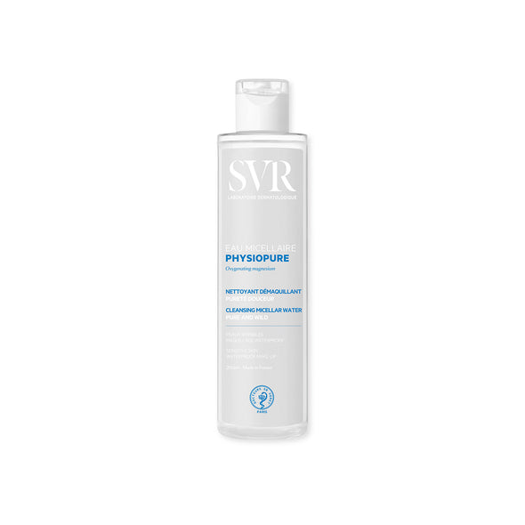 Envase de 200 ml del producto PHYSIOPURE EAU Micellaire en fondo blanco