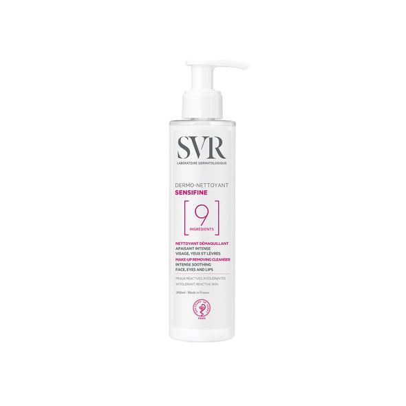 Producto en botella de 200 ml del SENSIFINE Demo-Nettoyant con un fondo blanco