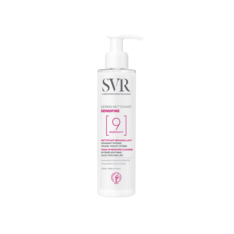 Producto en botella de 200 ml del SENSIFINE Demo-Nettoyant con un fondo blanco