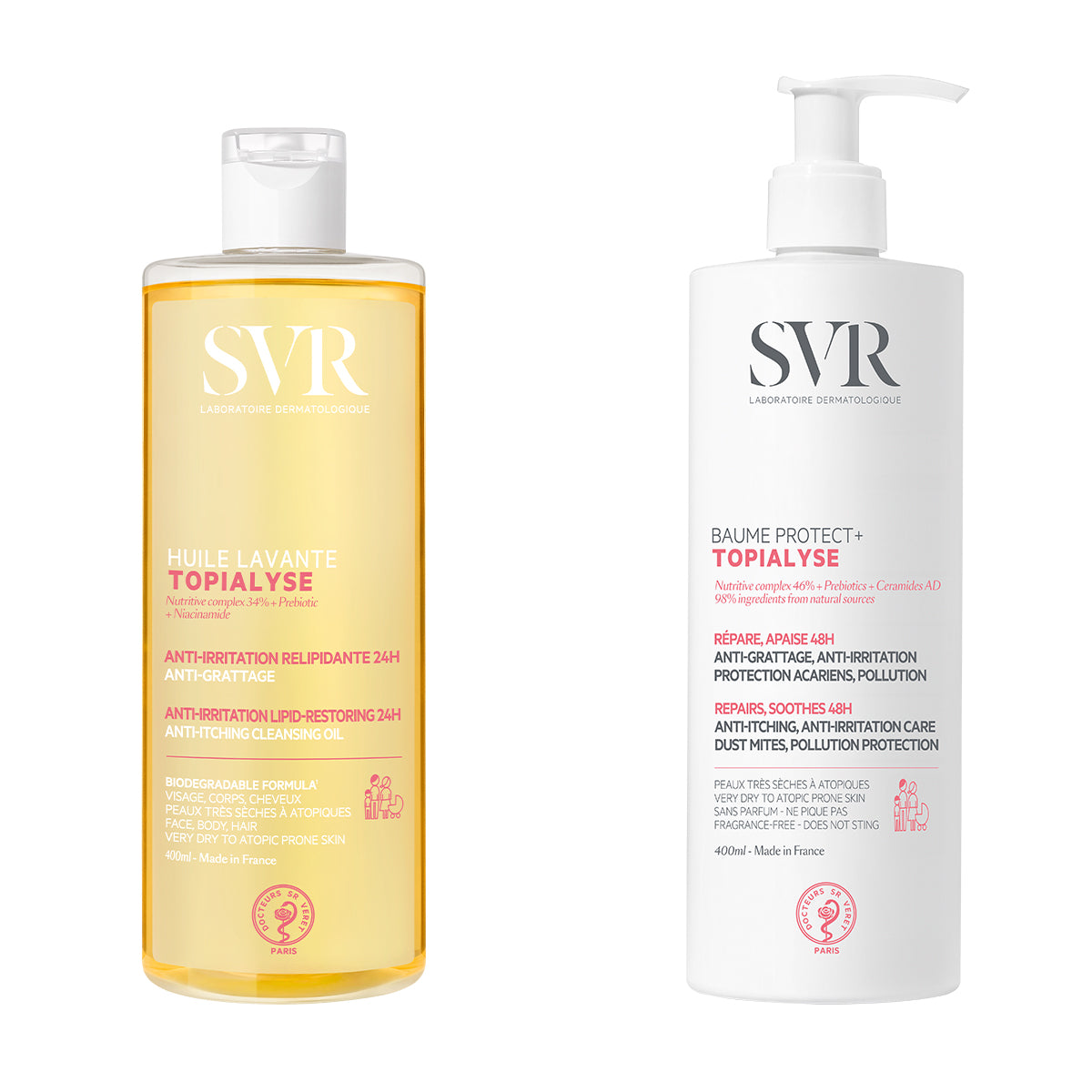 Rutina Topialyse: Huile Lavant + Baume Protect