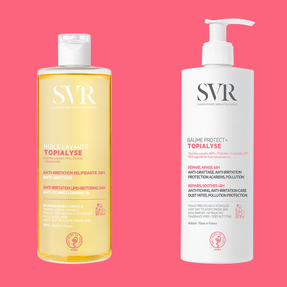 Rutina Topialyse: Huile Lavant + Baume Protect