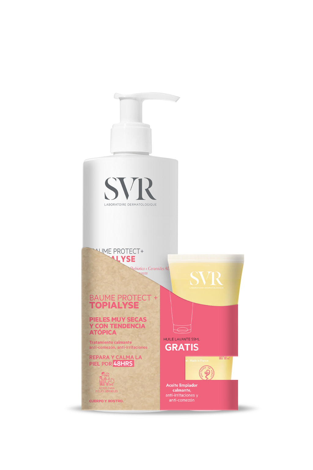 Set TOPIALYSE Baume Protect 400ml + Huile Lavant 55ml