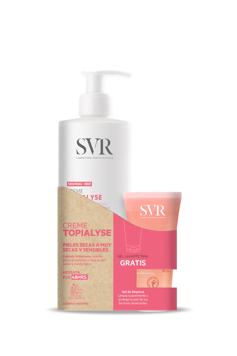 Set TOPIALYSE para Piel Seca: Creme 400ml + Gel Lavant 55ml
