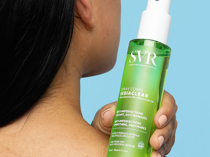 Imperfecciones en espalda, pecho y glúteos: conoce Sebiaclear Spray Corps