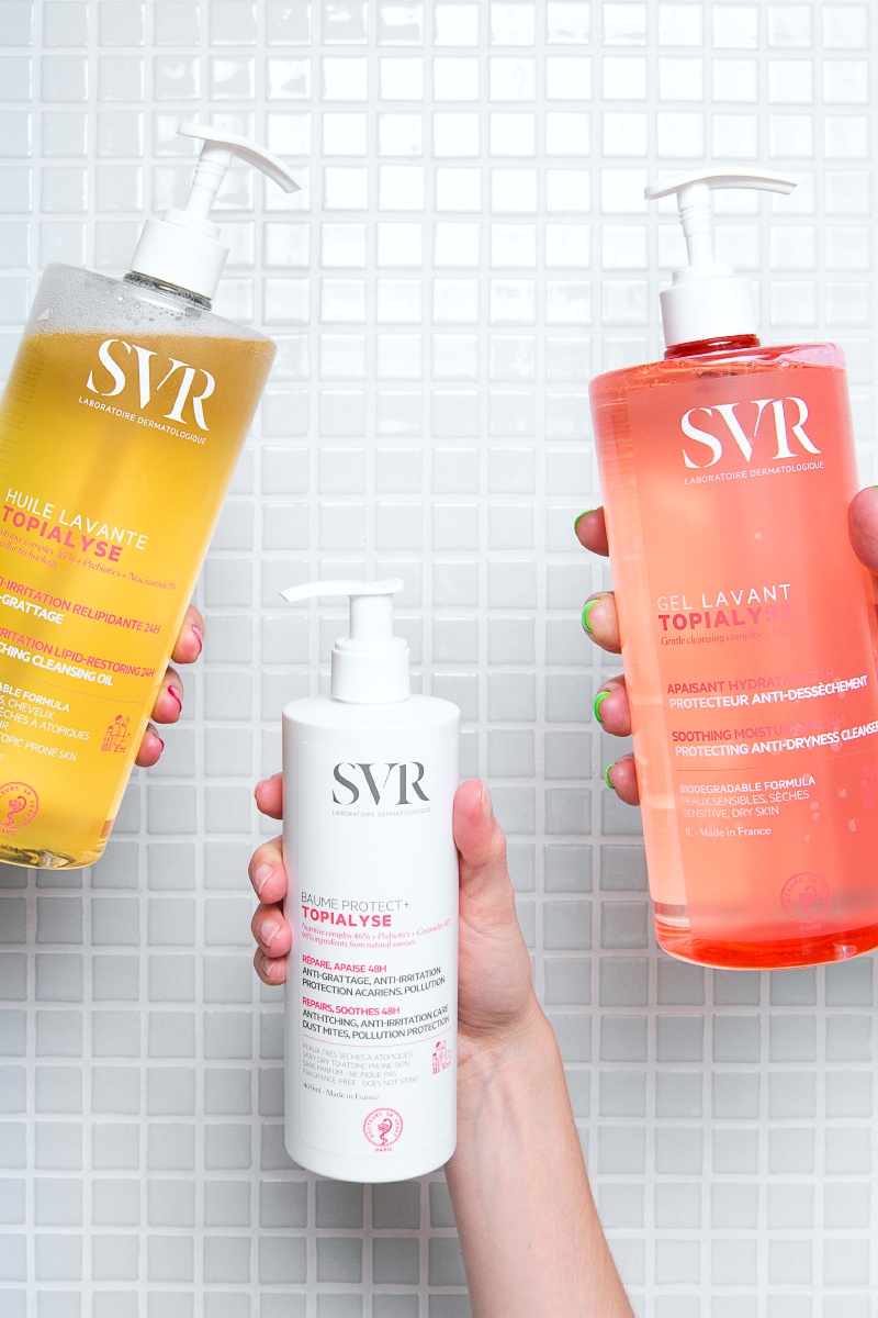 ¿Bálsamo, aceite o gel? El limpiador correcto para piel seca o con tendencia atópica 🚿