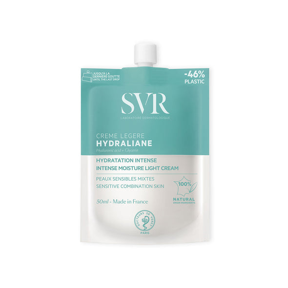 Producto de 50 ml de Hydraliane Creme Legere de SVR en un fondo blanco