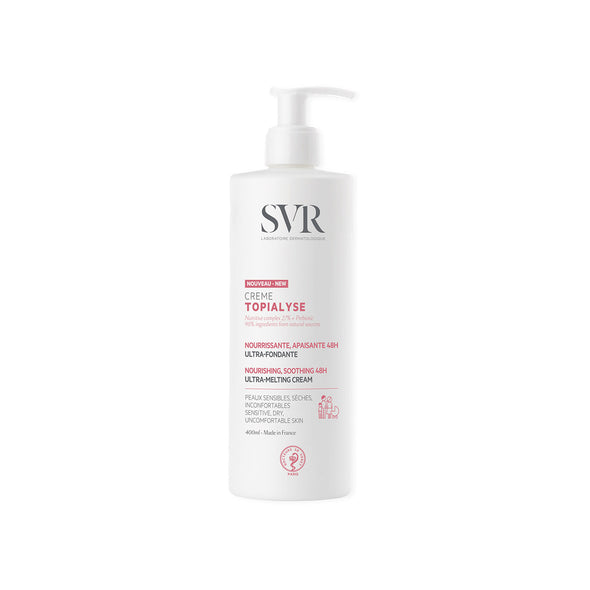 Producto envase de 400 ml de TOPIALYSE Crème  con fondo en blanco
