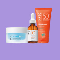 Rutina Hidratada y Luminosa: [HYALU] Biotic + [C] Ampoule + Sun Secure Blur