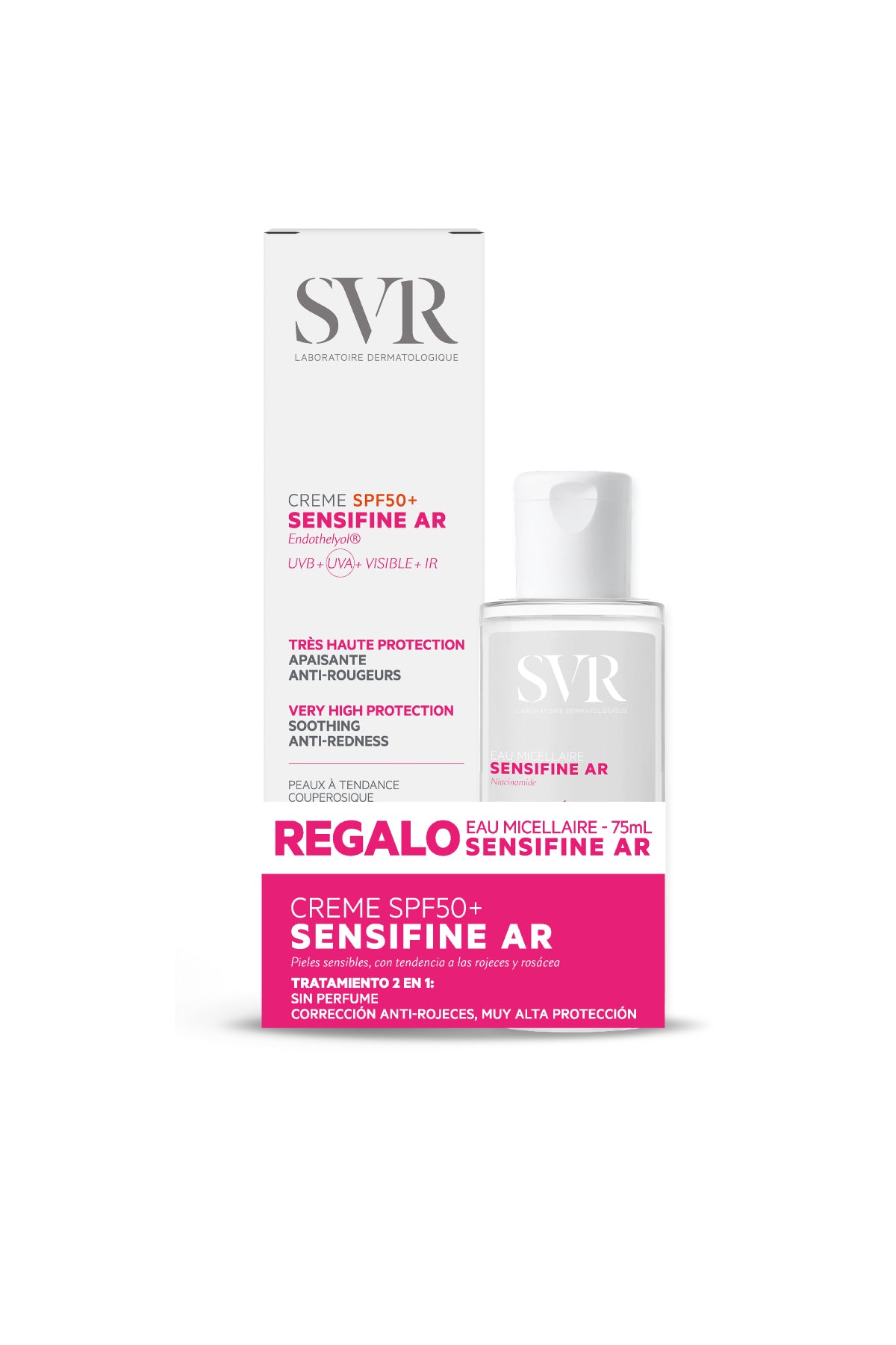 Set SENSIFINE AR Creme SPF 40ml + Agua Micelar 75ml