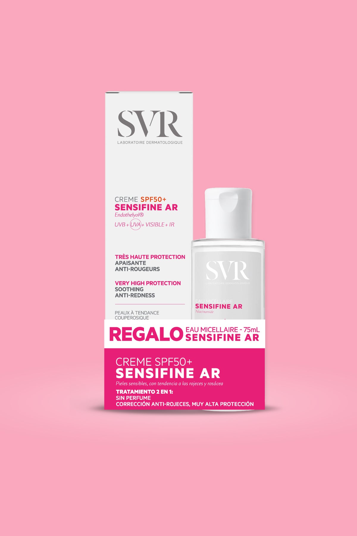 Set SENSIFINE AR Creme SPF 40ml + Agua Micelar 75ml